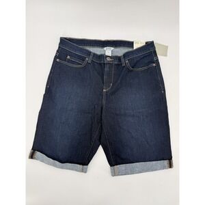 New‎ Duluth Trading Shorts Womens 12 Denim DuluthFlex Daily Bermuda Stretch